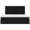 vidaXL Ottomani voodiraam madratsitega, must, 180x200 cm, samet
