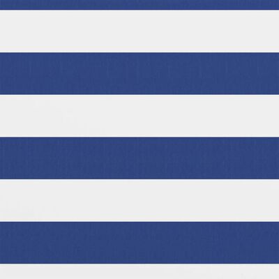 vidaXL rõdusirm, valge ja sinine, 120 x 400 cm, oxford-kangas