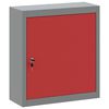 vidaXL T&ouml;&ouml;riistakapp riiuliga lukuga Punane ja hall 50 x 20 x 55 cm