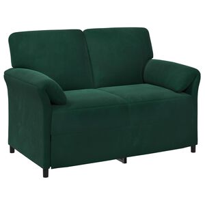 vidaXL 2-kohaline diivan Tumeroheline 138 x 83 x 95 cm Samet