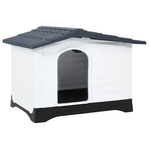 vidaXL koerakuut hall 90,5 x 68 x 66 cm pol&uuml;prop&uuml;leenist