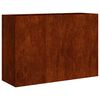 vidaXL taimekast, rooste, 120x40x80 cm, ilmastikukindel teras