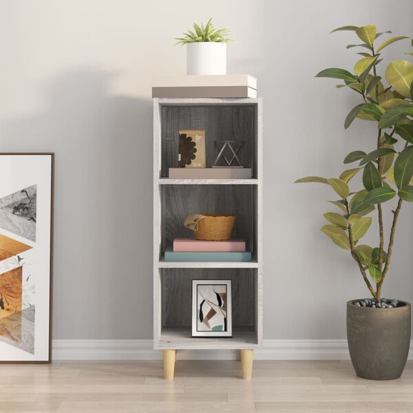 vidaXL puhvetkapp, hall, Sonoma tamm, 34,5 x 32,5 x 90 cm, tehispuit