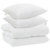 vidaXL Talve tek padjaga 3 pcs Valge Mikrofiiber