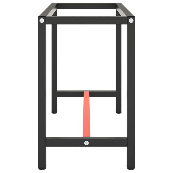 vidaXL tööpingi raam, must ja matt punane, 110x50x79 cm, metall