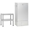 vidaXL BBQ suitsuahi koos lauaga, tsingitud teras