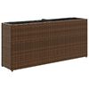 vidaXL taimekast 2 potiga, pruun, 90 x 20 x 40 cm, pol&uuml;rotang