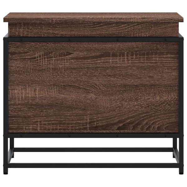 vidaXL kaanega hoiukast pruun tamm 60x40x51,5 cm ehituspuit