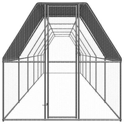 vidaXL kanapuur, 2 x 12 x 2 m, tsingitud teras