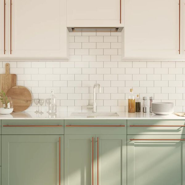 vidaXL kapi käepidemed 5 tk, pronks, 480 mm, roostevaba teras