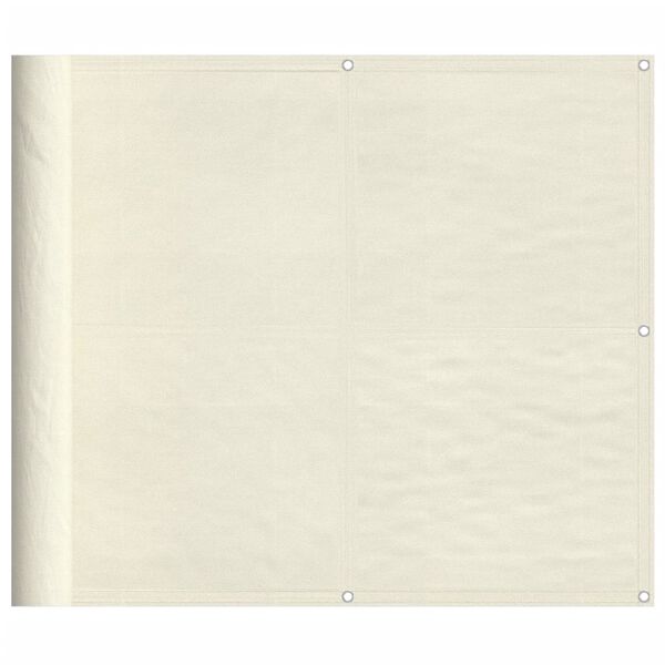vidaXL r&otilde;dusirm, kreemjas, 90x800 cm, 100% pol&uuml;ester oxford