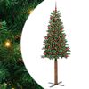 vidaXL Peen j&otilde;ulupuu Roheline 180 cm PVC ja tahke m&auml;nd