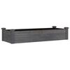 vidaXL voodriga aia taimelava, hall, 120 x 45 x 25 cm, nulupuit