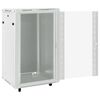 vidaXL 18U serverikapp, 19" IP20, hall, 60 x 60 x 100 cm