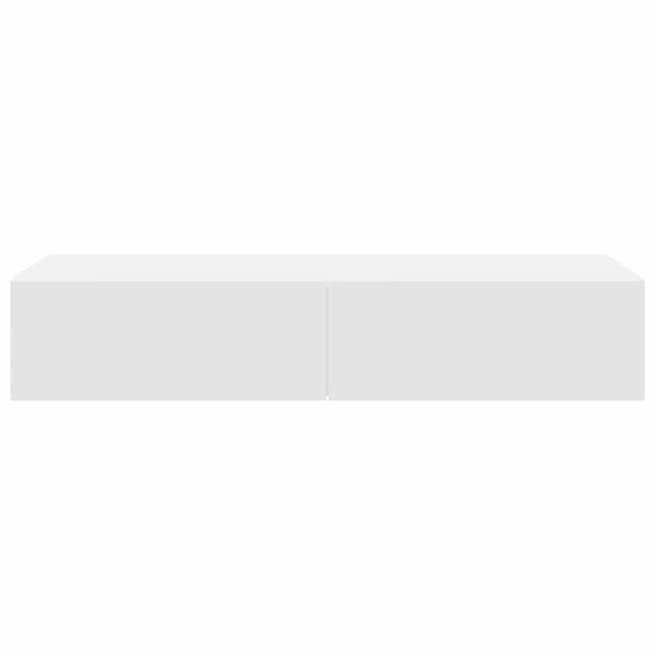 vidaXL seinariiul sahtlitega, valge, 100 x 36 x 19 cm, tehispuit