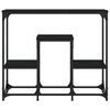 vidaXL konsoollaud, must, 89,5 x 28 x 76 cm, tehispuit