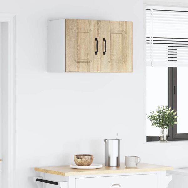 vidaXL K&ouml;&ouml;gikapp Kalmar Sonoma tamm 60 x 31 x 40 cm Tehispuit