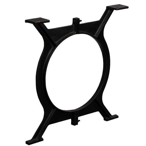 vidaXL söögilaua jalad, 2 tk, O-raam, malm