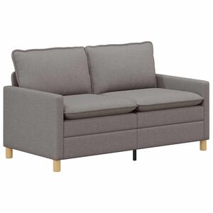 vidaXL Diivan Pruunikashall kangas