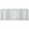vidaXL Gabioni t&otilde;stetud voodi 2 pcs H&otilde;bedane 200 x 50 x 80 cm