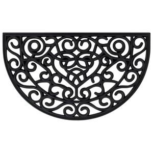 vidaXL uksematt, poolring, 45 x 75 cm, kumm