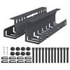 vidaXL Kabli haldamise tray laua all 2 tk Antratsiit 43 x 9 x 11 cm
