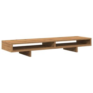 vidaXL monitorialus, k&auml;sit&ouml;&ouml;tamm, 100x27x15 cm, tehispuit
