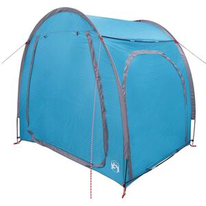 vidaXL Rattahoidla telk katusega &otilde;huavaga Sinine 218 x 156 x 180 cm