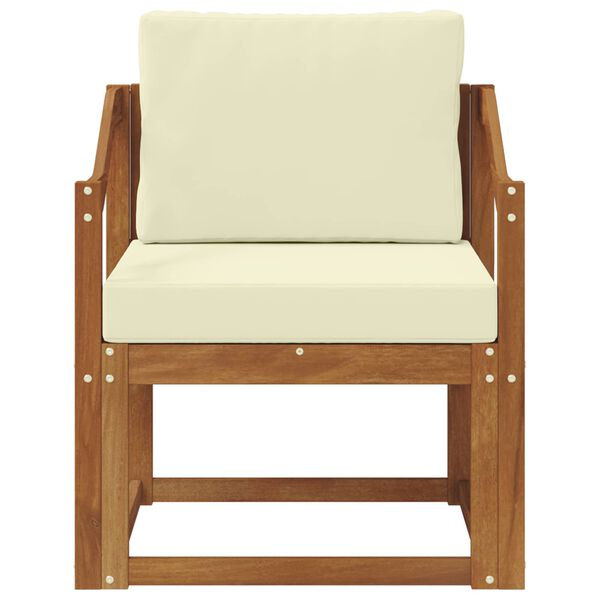 vidaXL &Otilde;uesohva Tugev akaatsiapuit ja pol&uuml;ester Neutraalne