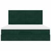 vidaXL Ottomani voodiraam madratsitega, tumeroheline, 180x200cm, samet