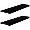 vidaXL aknalauad 2 tk, pruunmust, 100 x 30 x 2 cm, toekas tammepuit