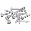 vidaXL Puidust Kruvid 12 tk H&otilde;bedane M3,5 x 20 mm Teras