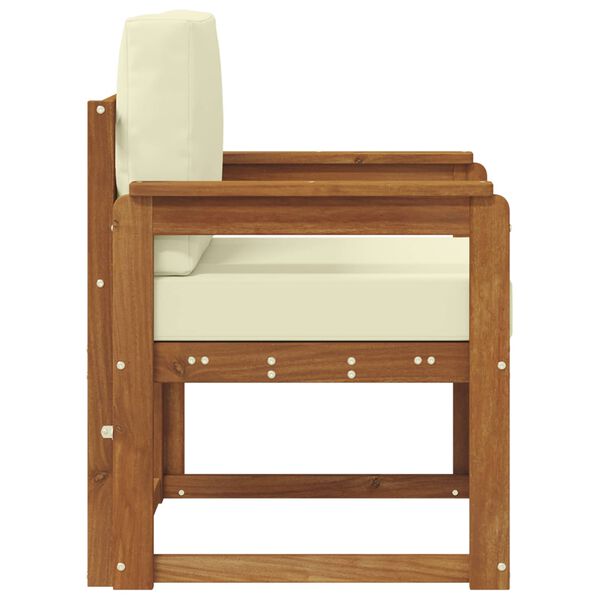 vidaXL &Otilde;uesohva Tugev akaatsiapuit ja pol&uuml;ester Neutraalne