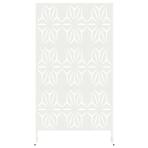 vidaXL Privaatsustõke Valge Teras