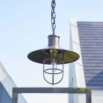 Luxform päikesetoitel LED-aialamp "Caledon", tume pronks