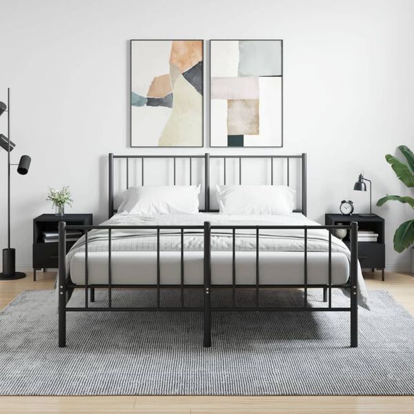 vidaXL &ouml;&ouml;kapid 2 tk, must, 40 x 35 x 47,5 cm, tehispuit