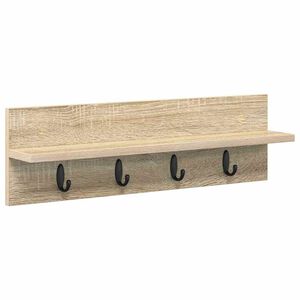 vidaXL Seinale kinnitatav riidepuu Sonoma tamm 60 x 10,5 x 18 cm