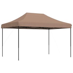 vidaXL kokkupandav pop-up peotelk, pruun, 410x279x315 cm