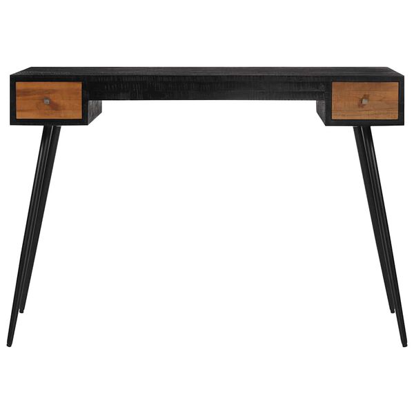 vidaXL kirjutuslaud, 117 x 56,5 x 75 cm, taastatud tiikpuu