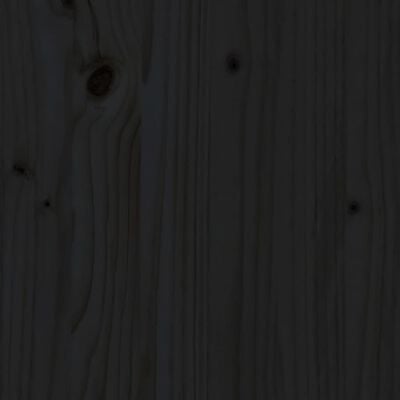 vidaXL riiuliga taimekast, must, 54 x 54 x 81 cm, männipuit