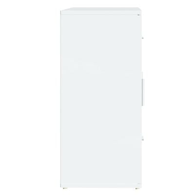 vidaXL puhvetkapp, kõrgläikega valge, 91 x 29,5 x 65 cm, tehispuit