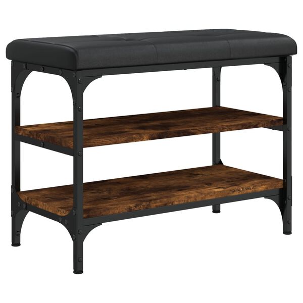 vidaXL jalatsipink, suitsutatud tamm, 62 x 32 x 47 cm, tehispuit