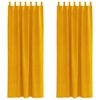 vidaXL Pimendavad kardinad 2 tk Kollane sinep 140 x 225 cm Samet