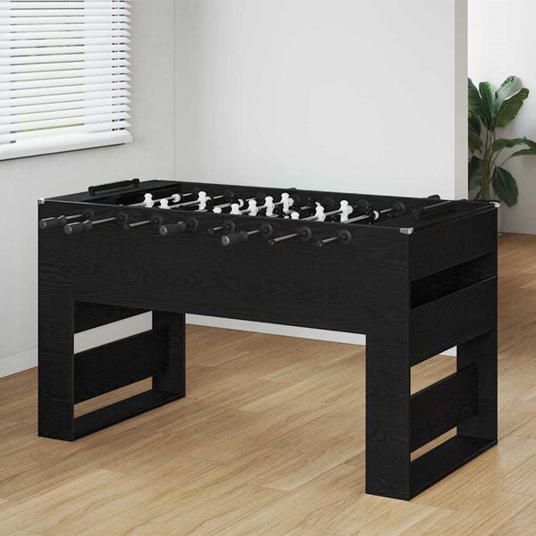 vidaXL Foosball laud Must Tamm 146,5 x 74 x 85 cm Tehispuit