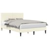 vidaXL Voodi raam peaga Kreemjas 120 x 190 cm Korter kangas