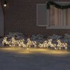 vidaXL LED P&otilde;hjap&otilde;drad koos 40 LED-iga 7 pcs Kuldne PET