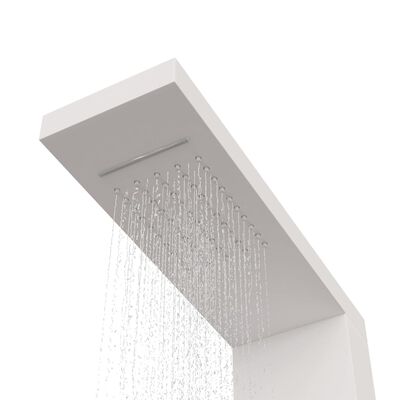 vidaXLi dušipaneeli süsteem, alumiinium, valge