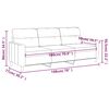 vidaXL 3-kohaline diivan, tumehalli , 180 cm, kangas