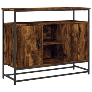 vidaXL puhvetkapp, suitsutatud tamm, 100 x 35 x 80 cm tehispuit
