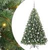vidaXL Tehisj&otilde;ulupuu koos 300 LED-iga Roheline 180 cm PE ja PVC